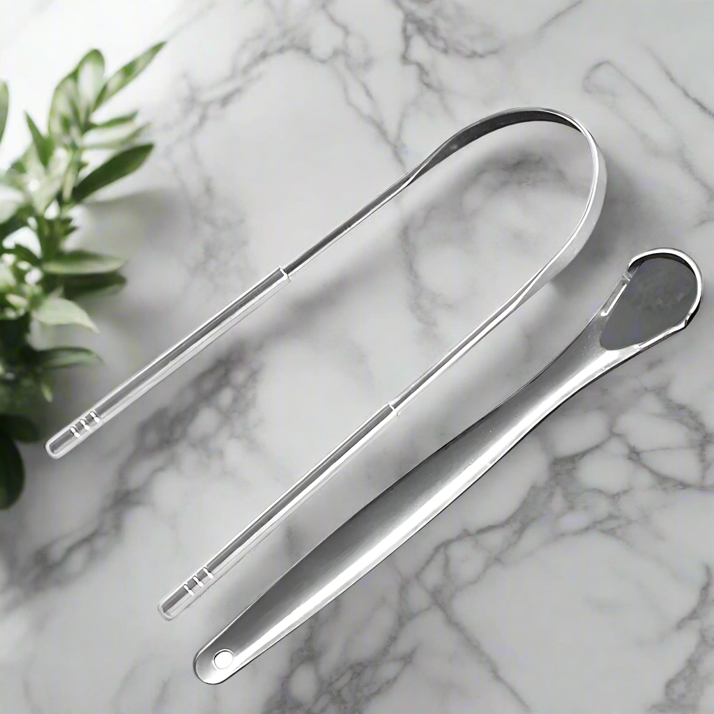 The FreshTongue Stainless Steel Tongue Scraper